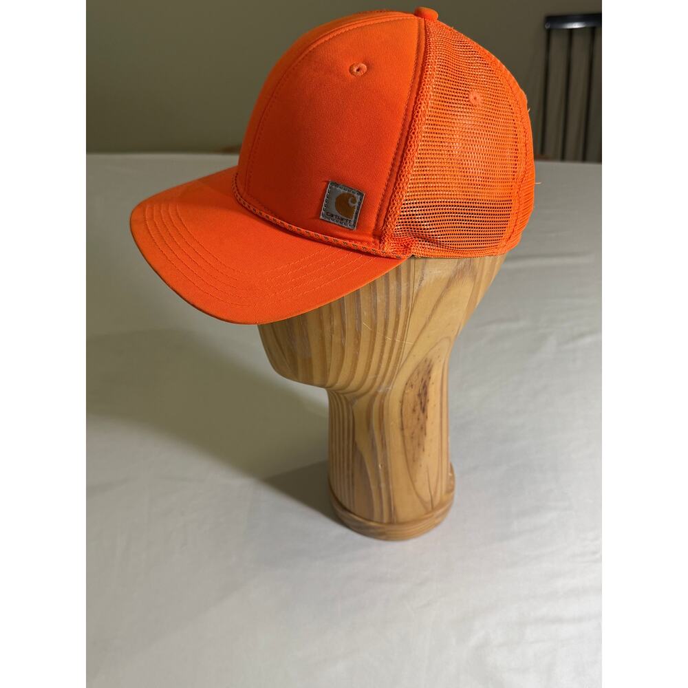 Carhartt force trucker style snapback hat neon hunter orange Adjustable
